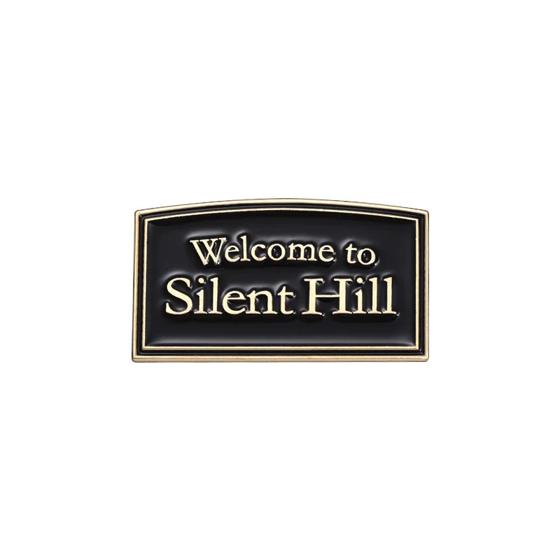 Silent Hill Enamel Brooch Pin Horror Film Badge Metal Lapel Accessory for Punk Style Jewelry