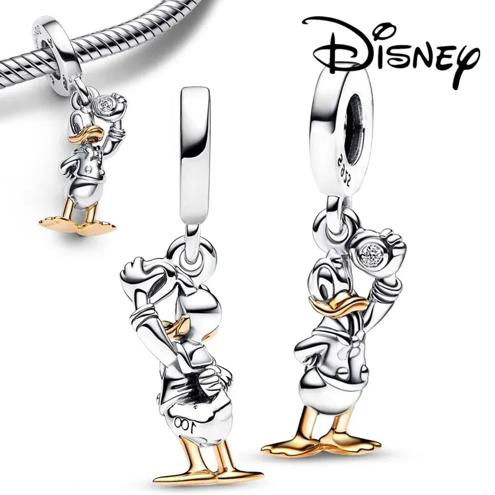 Disney Stitch and Minnie Mouse Charms Dangle Fit 925 Silver Bracelet for Jewelry Making