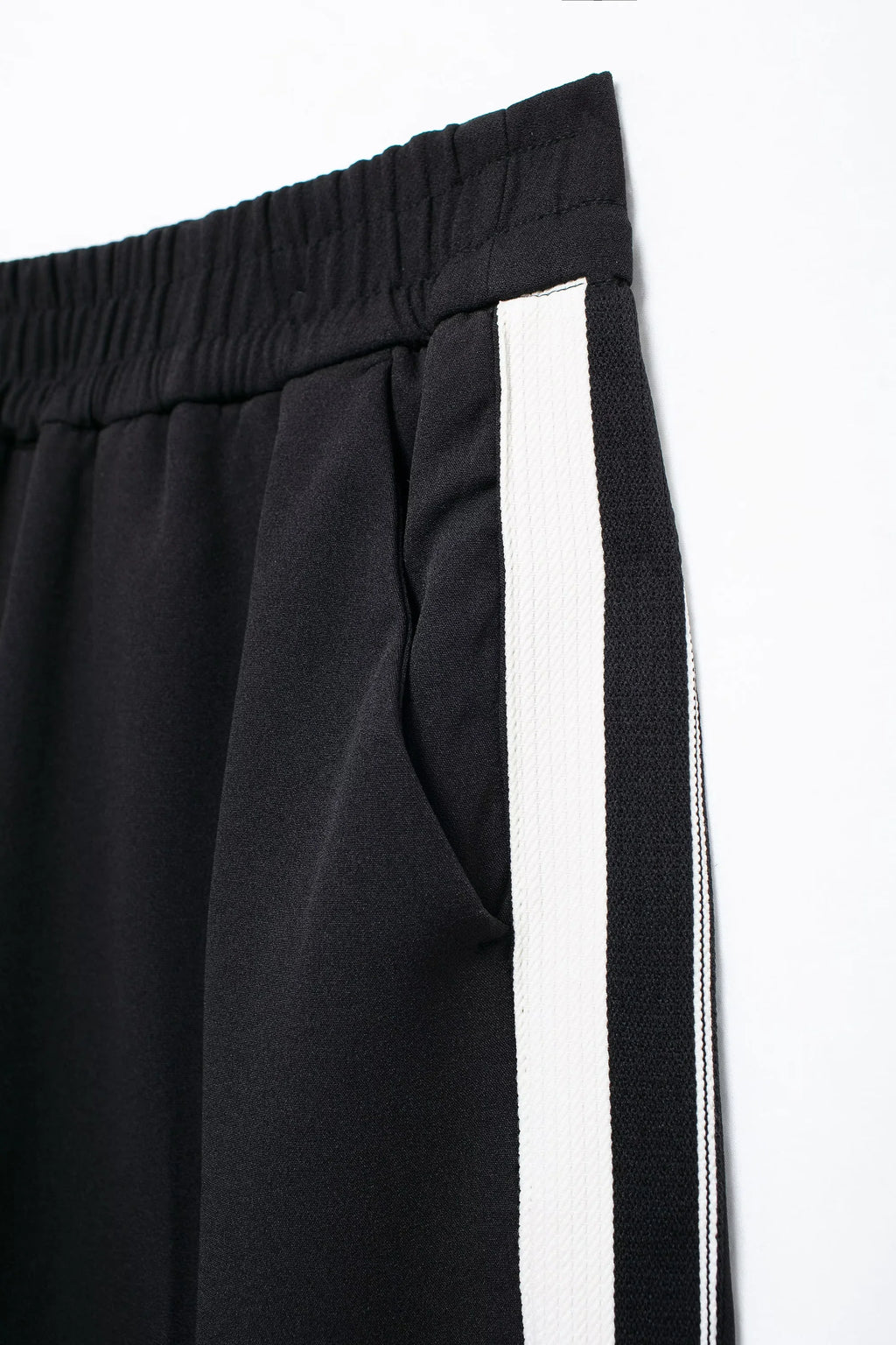 Women's Fashion Side Stripe Coat Pant Set with Long Sleeve Zipper Jacket and Elastic Waist Wide Leg Pants