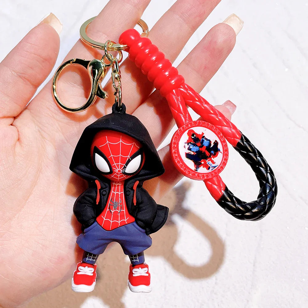Spider-Man Keychain Cartoon Comics Pendant Jewelry Gift for Friends