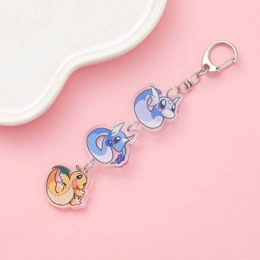 Cute Anime Acrylic Keychain Accessory Cartoon Car Bag Pendant Gift for Friends Fans