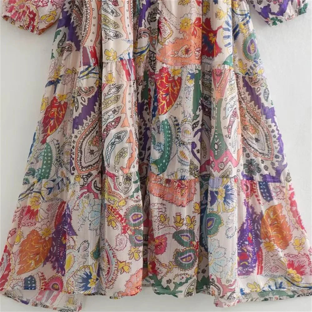 Casual Sleeveless Dress With Button Decoration Round Neck