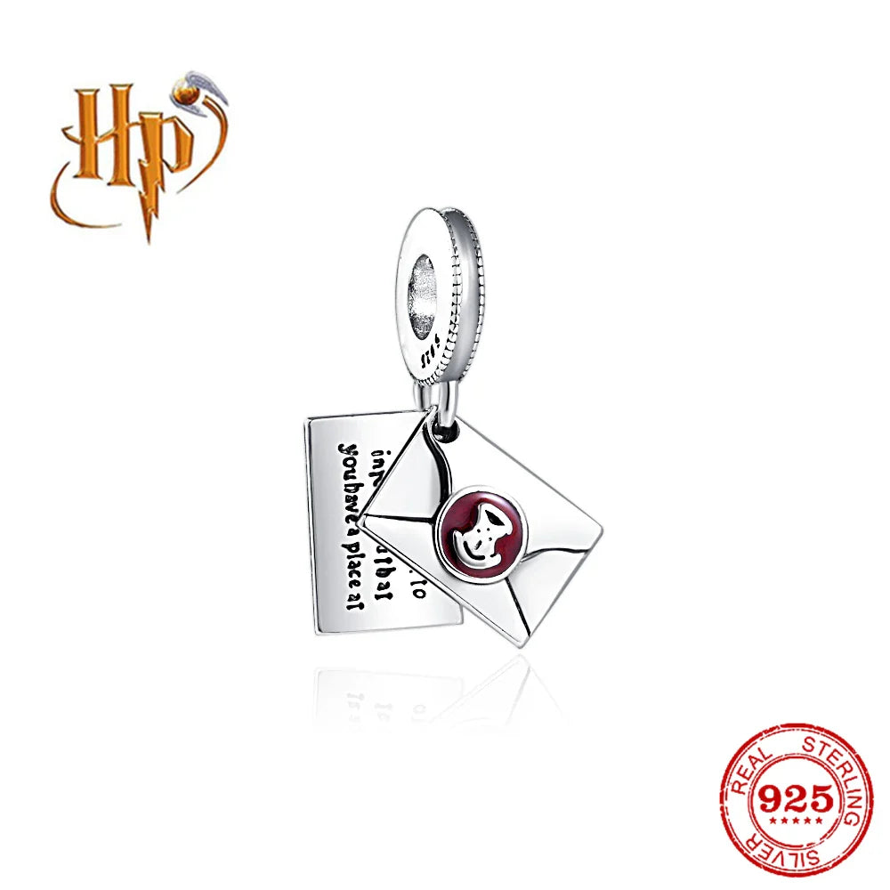 925 Sterling Silver Hat Flower Fairy Charm Bead for DIY Jewelry Bracelets and Pendants