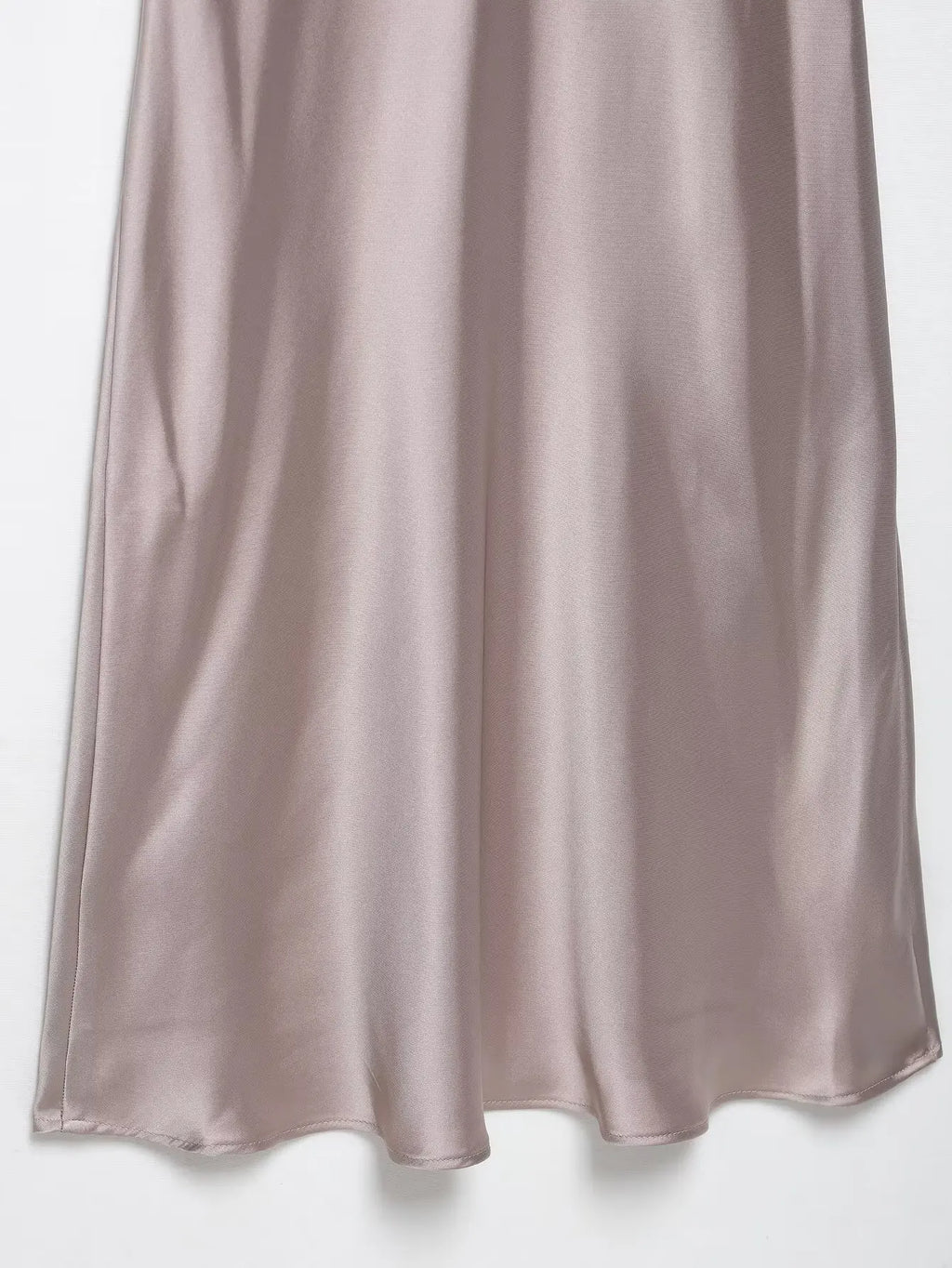 Satin V Neck Long Dress For Women Elegant Party Gown