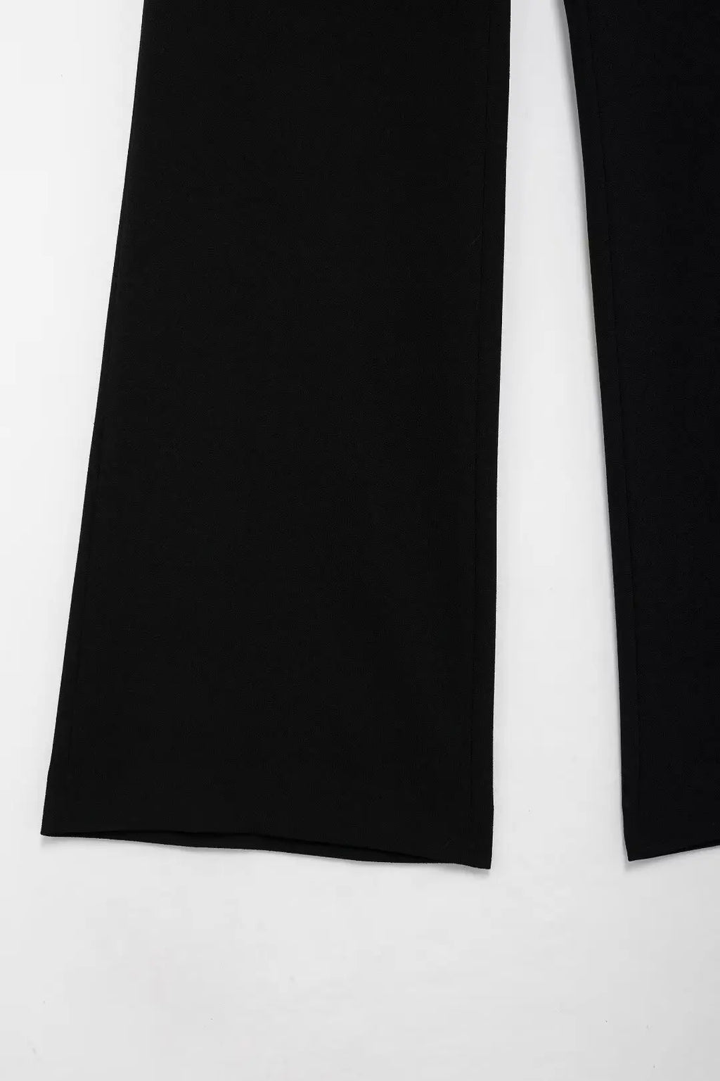 Women's Fashion Long Sleeve Suit Jacket with Belt and Zipper Straight Pants Set