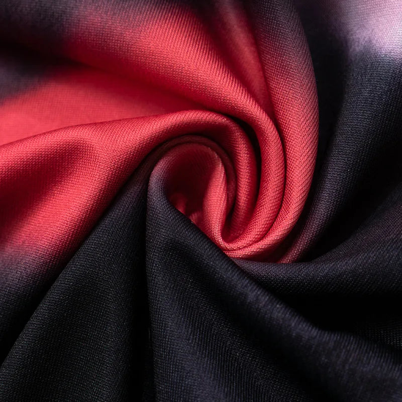 Tie Dye Strapless Backless Bodycon Mini Dress for Party