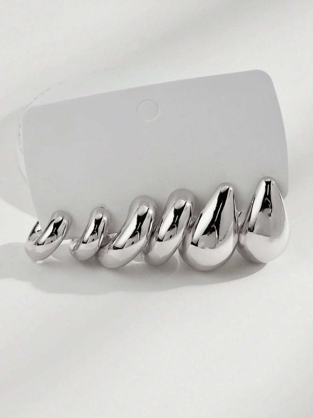 12pcs Set Classic Twist C Shape Tear Drop Design Women's Gold Color Earrings for Daily Wear and Party Outfits