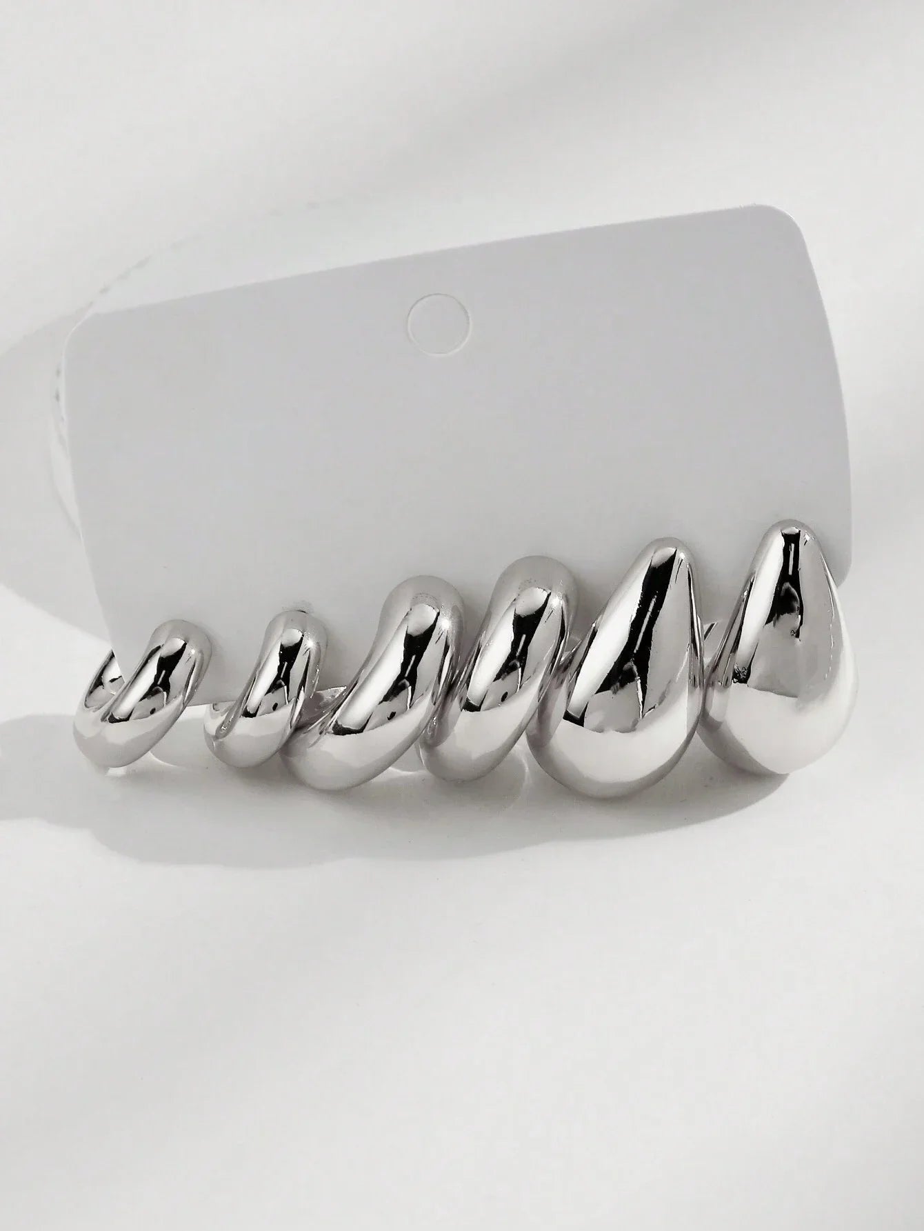 12pcs Set Classic Twist C Shape Tear Drop Design Women's Gold Color Earrings for Daily Wear and Party Outfits