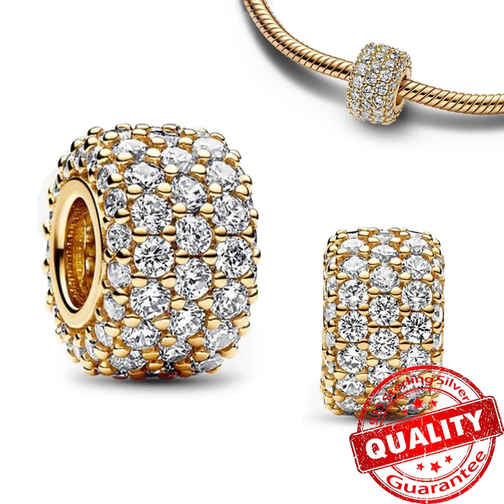 925 Sterling Silver Love Heart Envelope Rose Pendant with Crystal Ball for DIY Bracelet and Necklace Jewelry Gifts