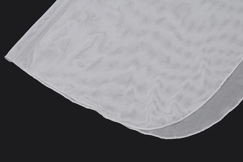 Off Shoulder Patchwork Evening Dress With Mesh Overlay