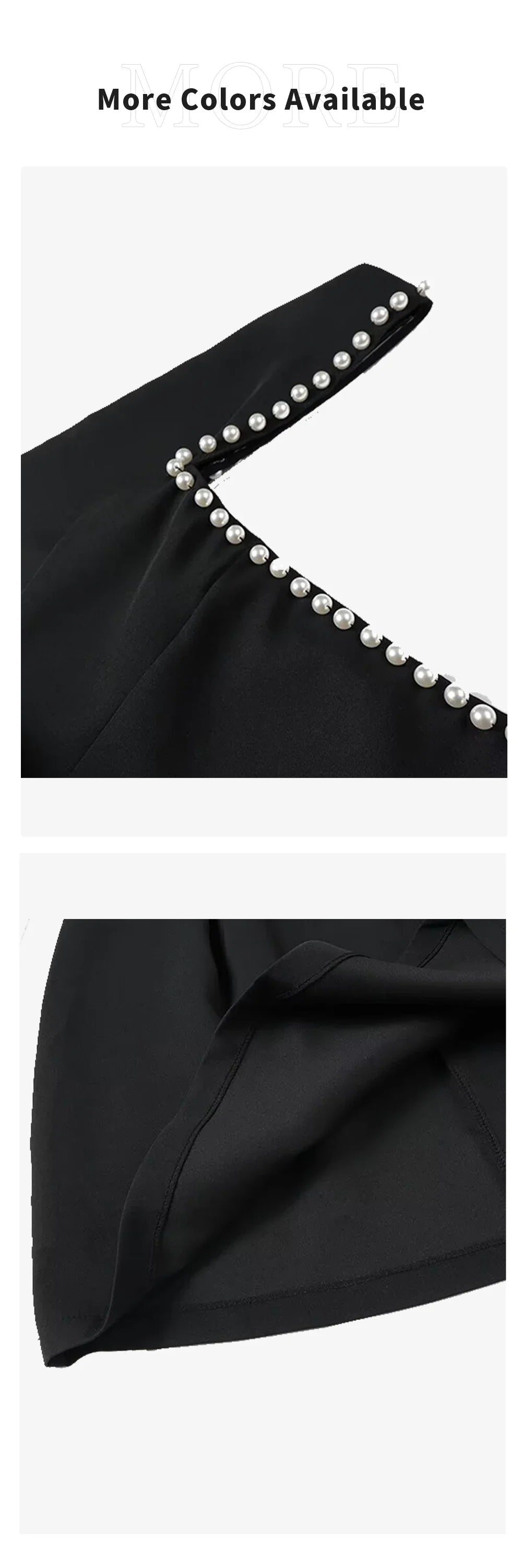 Pearl Embellished Square Neck Dress Slim Fit A Line