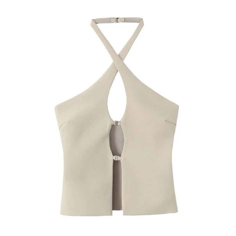 Backless Cutout Mini Dress For Women Sleeveless Style