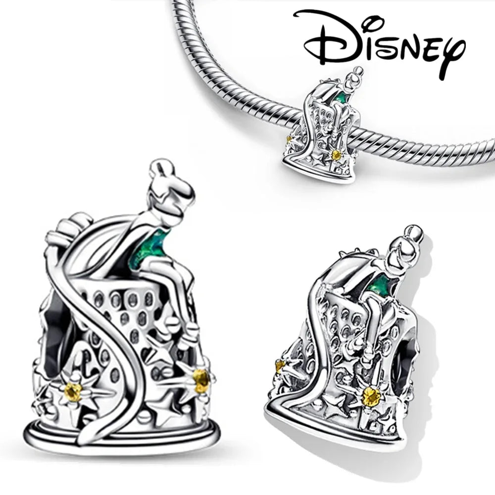 Disney Stitch Minnie Mouse Dangle Charms for Pandora Bracelets Silver Jewelry Making
