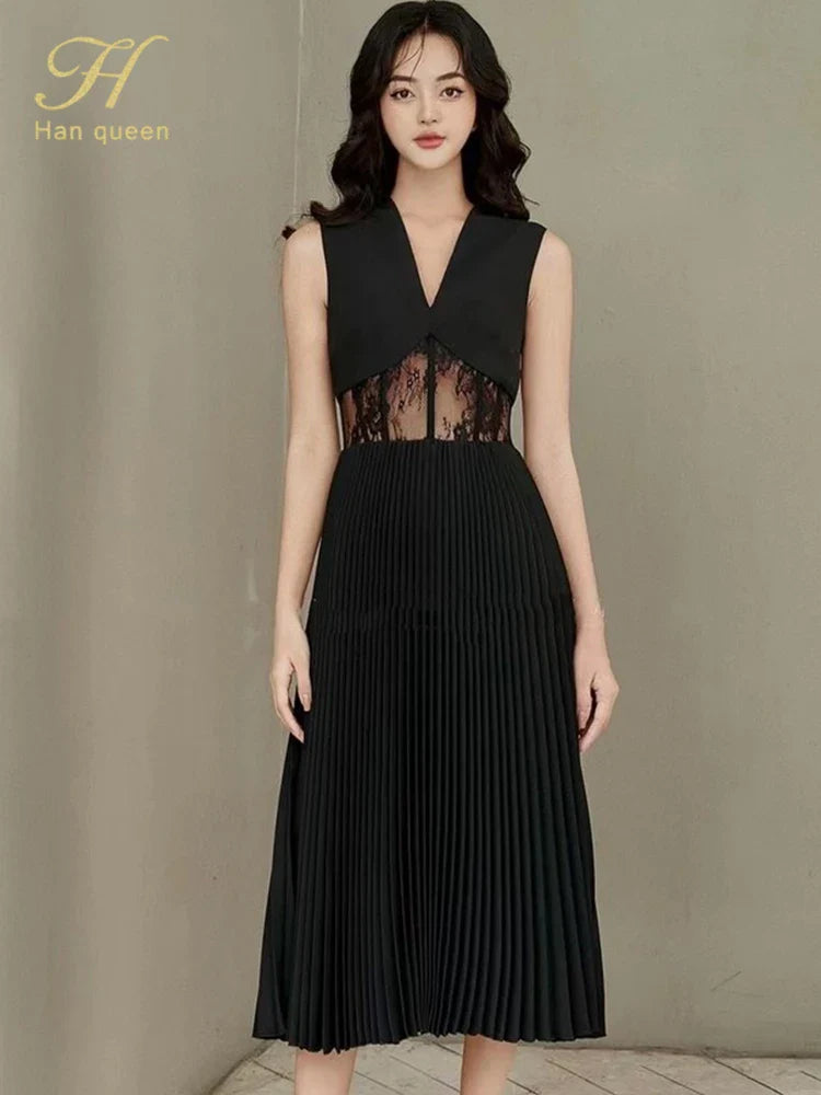 Lace Dress For Work Elegant Long Sheath Office Dress