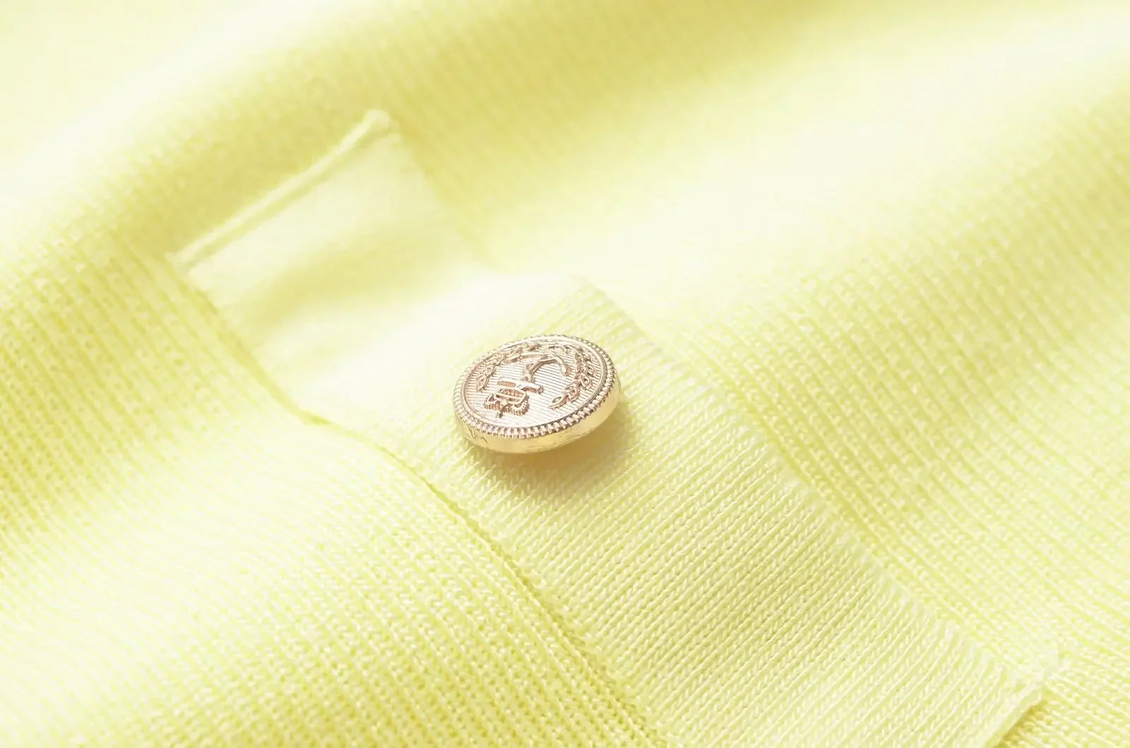 Yellow Knit Pleated Hem Mini Dress With Front Pockets