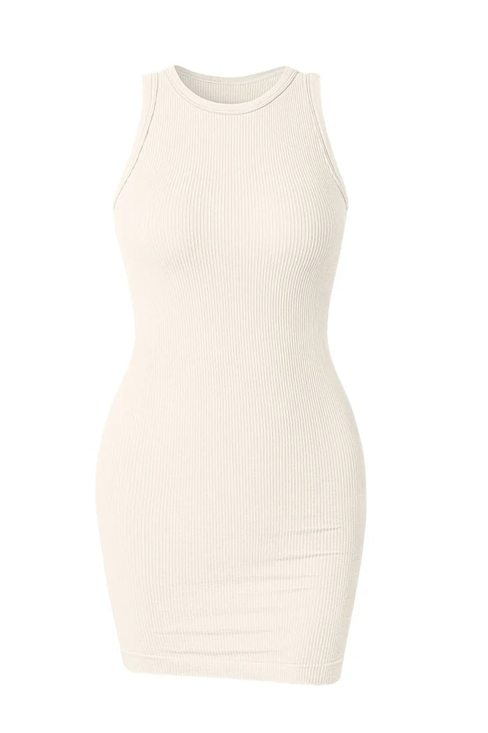 Sexy Sleeveless Bodycon Dress For Women Mini Wrap Hip