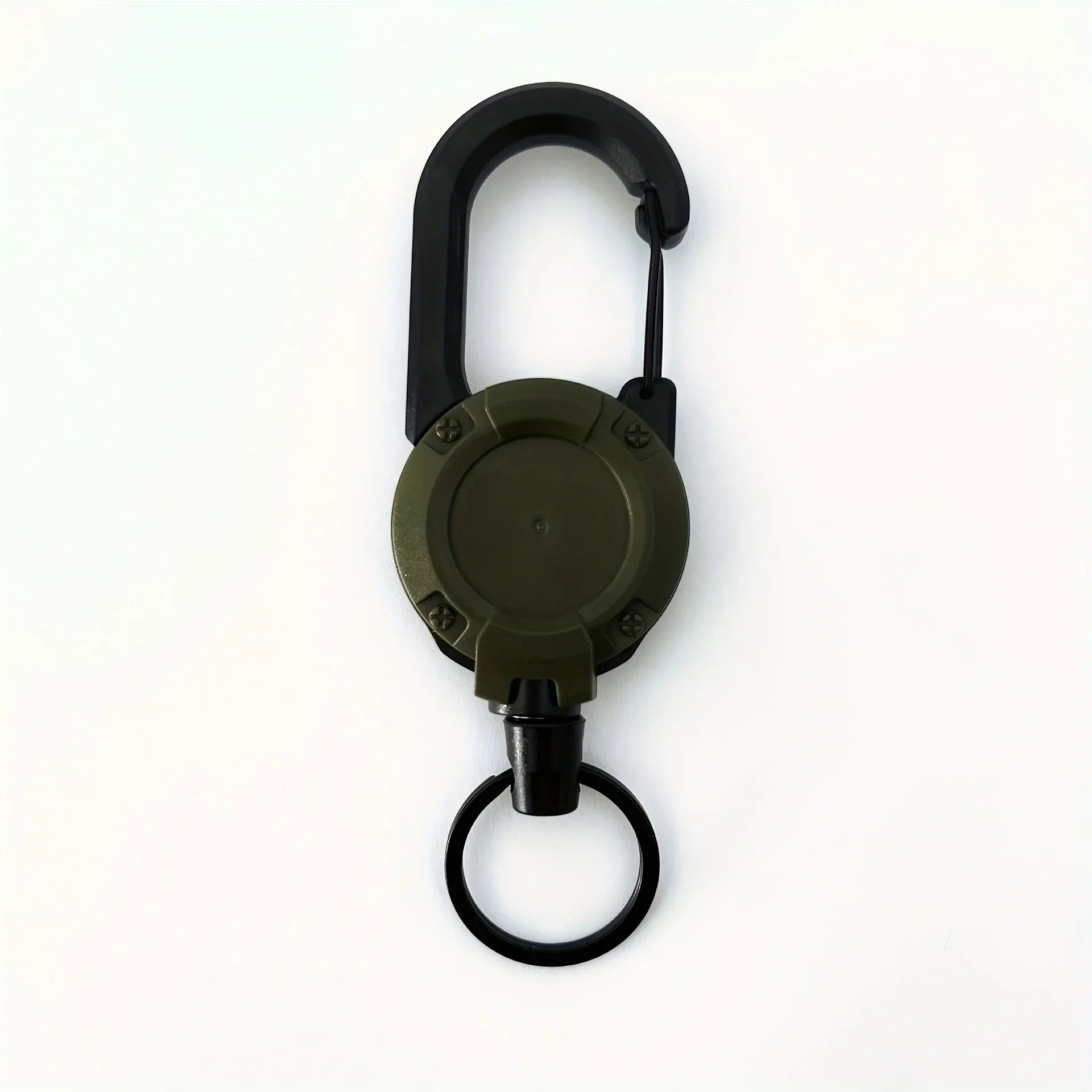 Extendable Retractable Keychain Badge Reels with Heavy Duty Clip and Carabiner for Outdoor Use