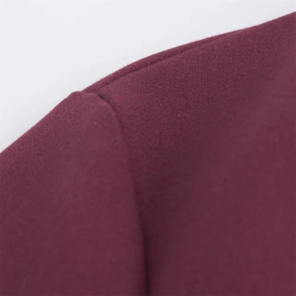 Womens Slimming Mini Dress With Flip Collar And Button