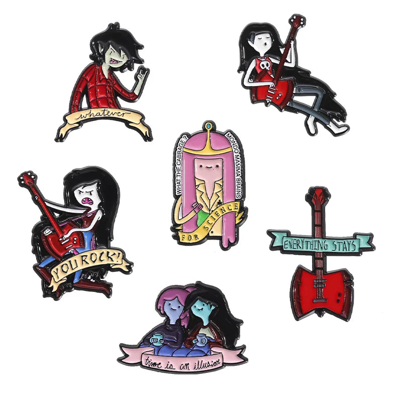 Cute Cartoon Anime Character Enamel Pins Custom Little Monk Brooches Funny Jewelry Gift for Friends