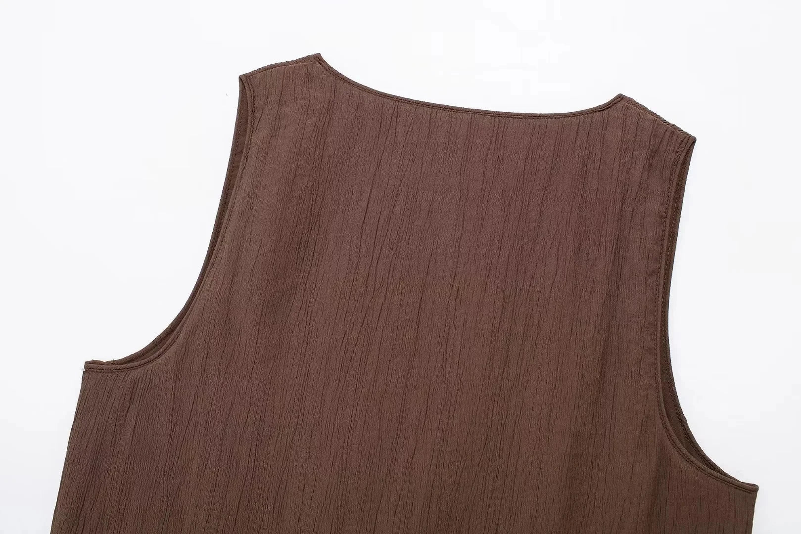 Tied Sleeveless Vest Top and High Waist Midi Skirt Two Piece Set Women's Summer Waistcoat Long Skirt Outfit