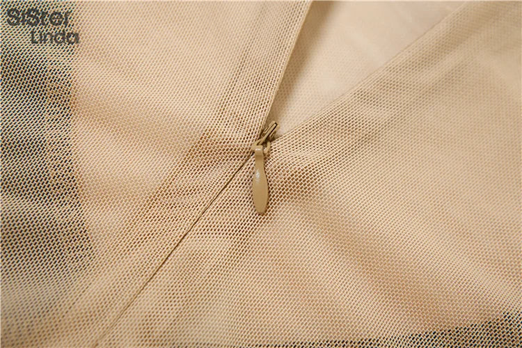 Sexy Mesh Patchwork Long Sleeve Skinny See-Through Zip One-Piece Jumpsuit for Women Party Clubwear