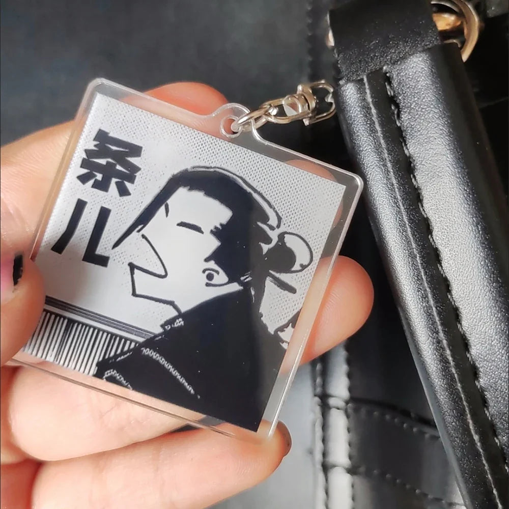 Anime Keychain Satoru Gojo and Geto Suguru Acrylic Pendant Cute Backpack Accessory