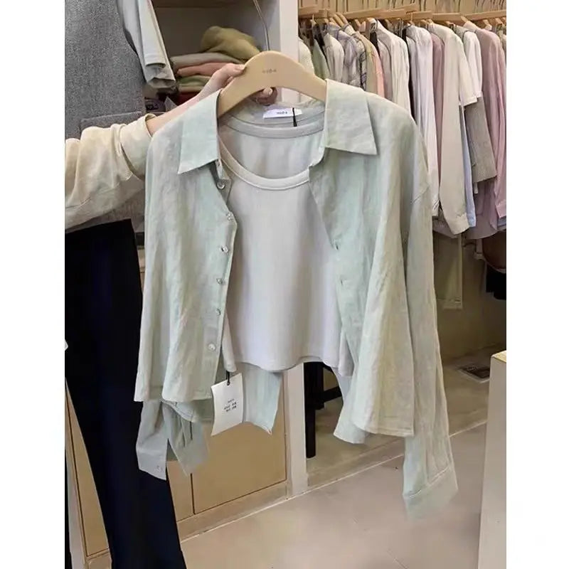 Lightweight Summer Women's Sun Protection Long Sleeve Shirt Solid Color Breathable Beach Holiday Top Sunproof UV Shield Clothing