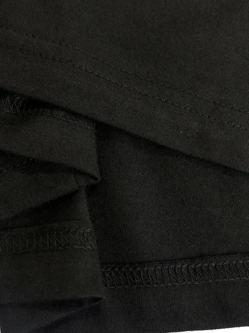 Women's Summer Bear Print T Shirt Dress Oversized Round Neck