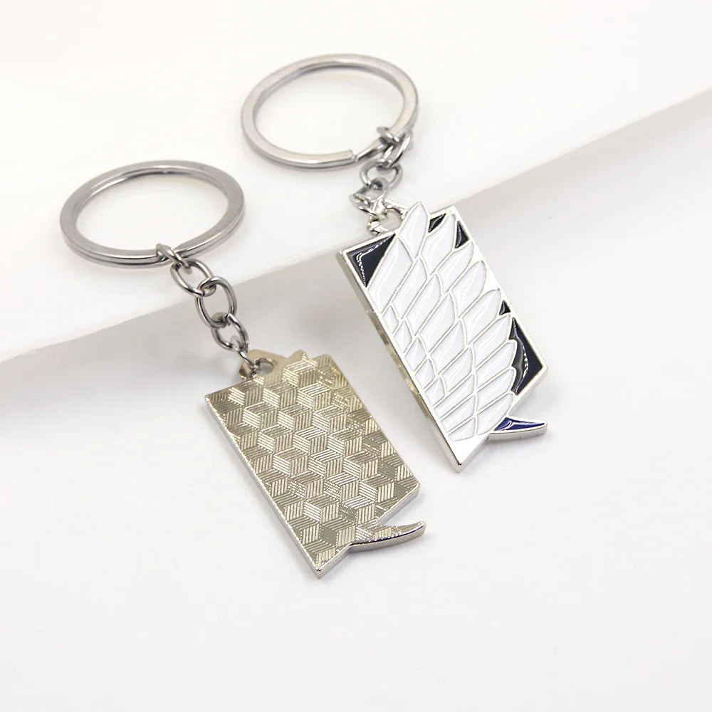 Anime Keychain Wings of Liberty Scouting Legion Cosplay Pendant for Backpack Jewelry Gift