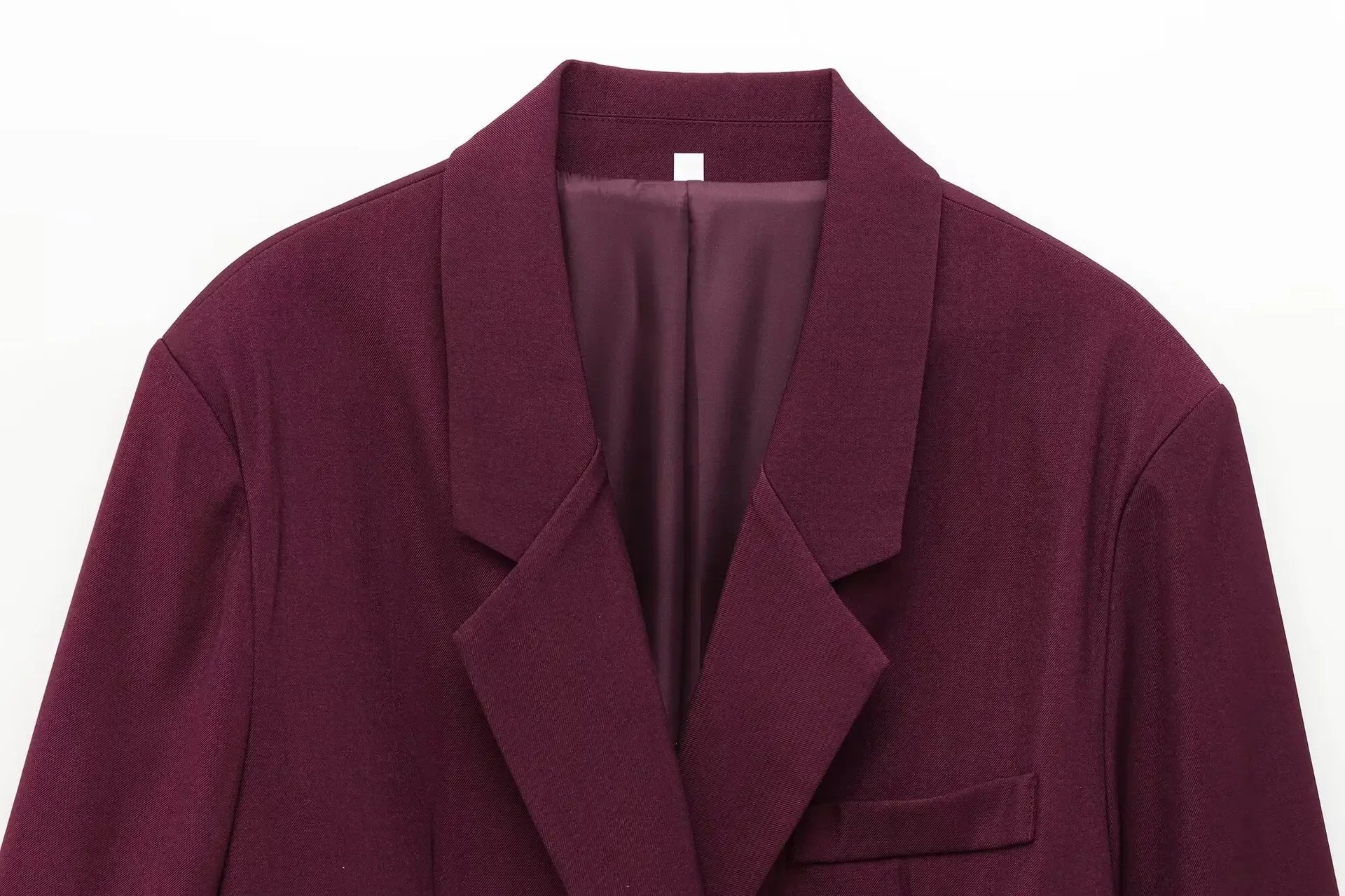 Women's Oversized Suit Jacket and High Waist Wide-Leg Trousers Set with Double-Breasted Top for Spring Fashion