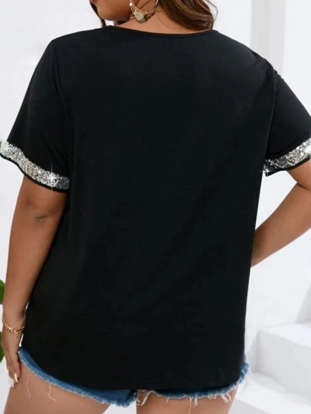 Plus Size Casual Women's V Neck T Shirts for Effortless Style and Comfort