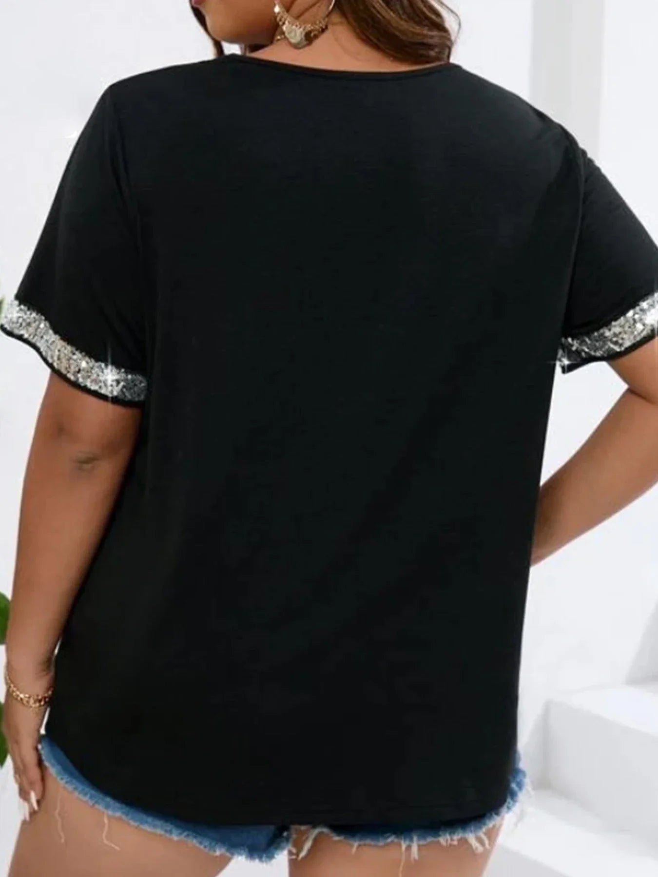 Plus Size Casual Women's V Neck T Shirts for Effortless Style and Comfort