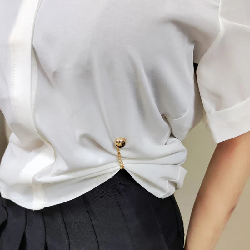 Exquisite Chain Magnetic Buckle Clip for Clothing Accessories and Scarves