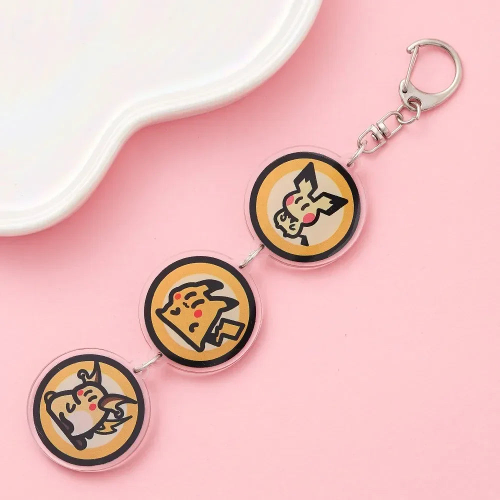 Cute Anime Acrylic Keychain Accessory Cartoon Car Bag Pendant Gift for Friends Fans