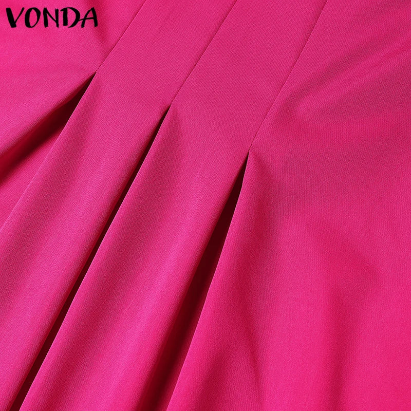 Bohemian Maxi Shirt Dress With Ruffle Pleats Long Sleeve