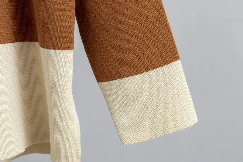 Women's 2 Piece Thick Turtleneck Sweater and Pants Set for Autumn and Winter Fashion Outfit