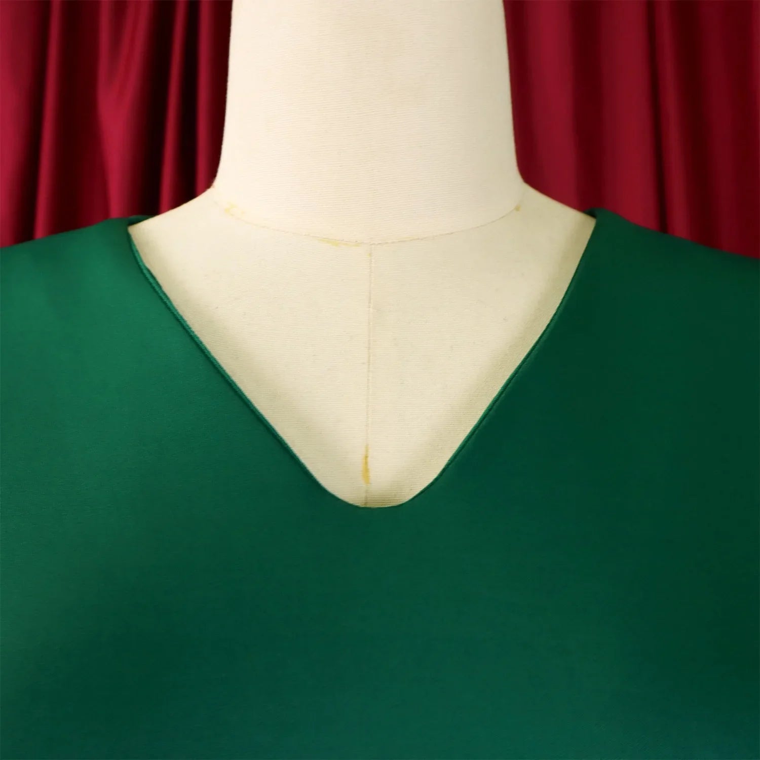 V Neck Bodycon Midi Dress With Ruffle Sleeves For Women