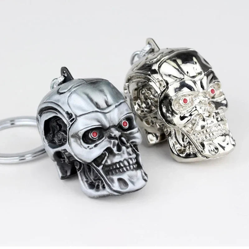Vintage Skull Head Keychain Unisex Fashion Pendant Keyring Jewelry Car Accessory Gift