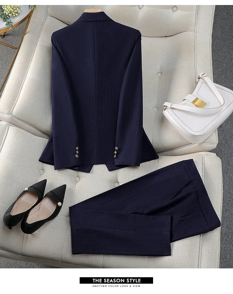 Blue Blazer for Women Professional Workwear Jacket