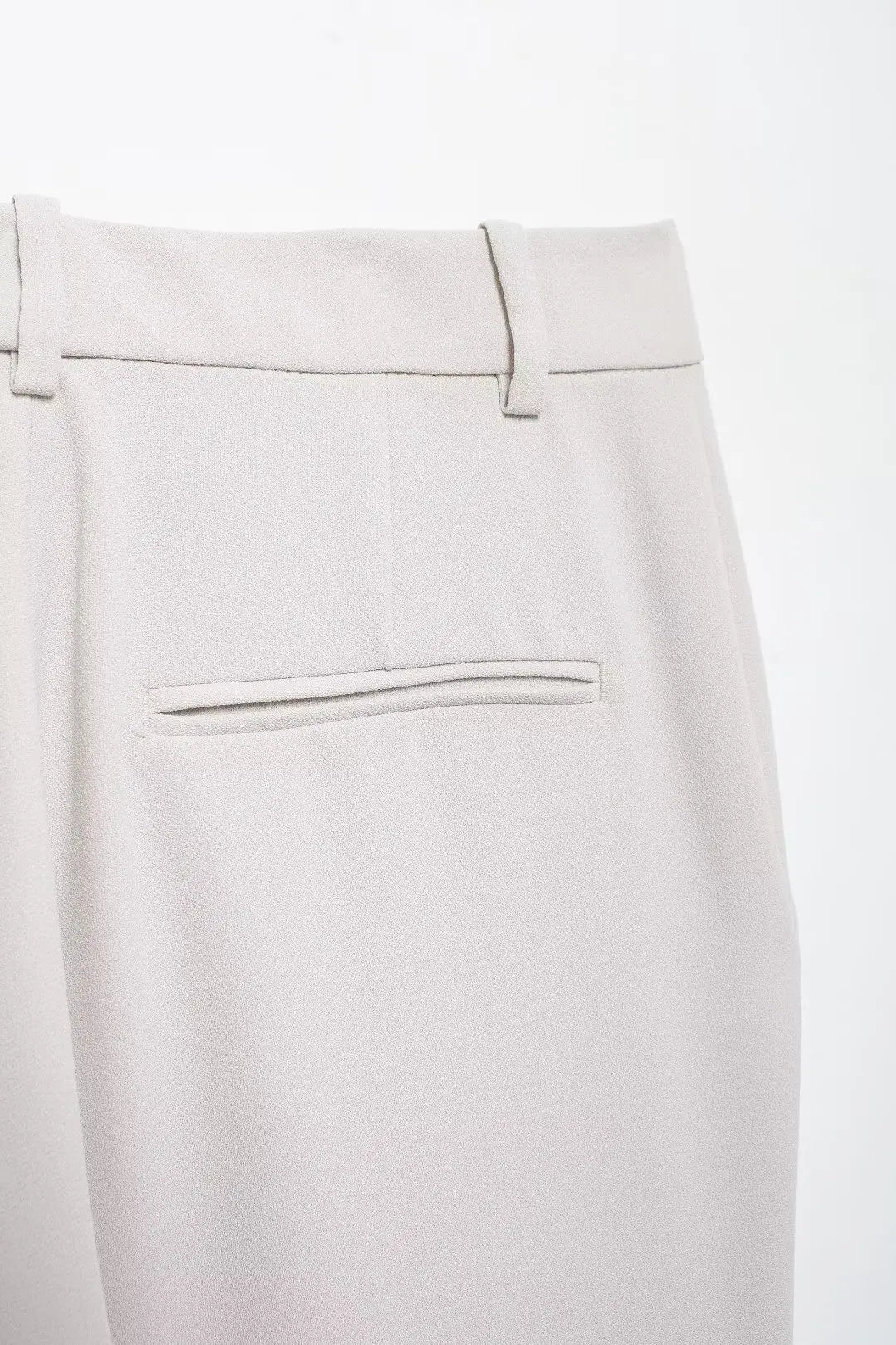 Women's Fashion Long Sleeve Suit Jacket with Belt and Zipper Straight Pants Set