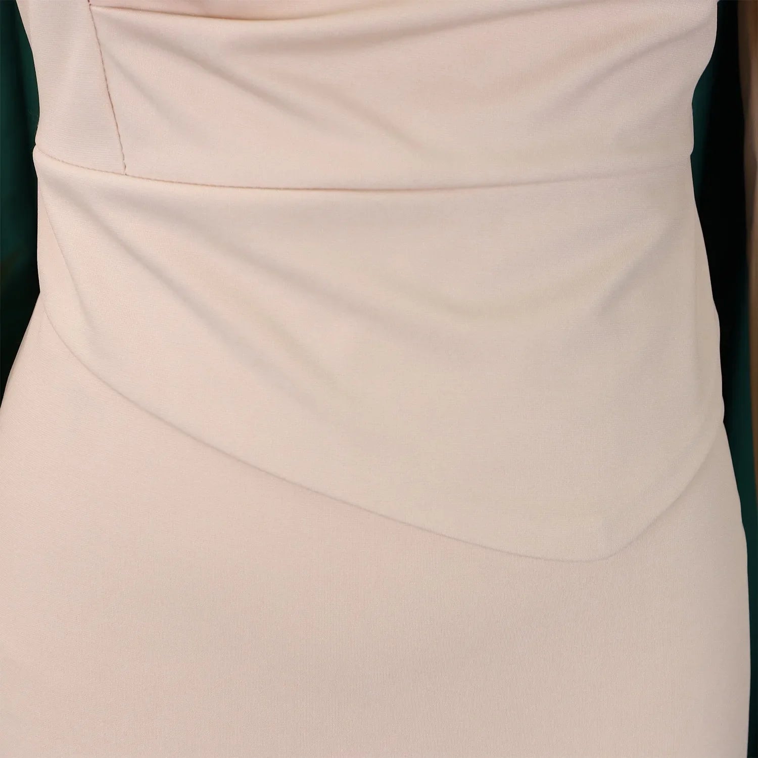 Professional Midi Office Dress for Women with Long Sleeves