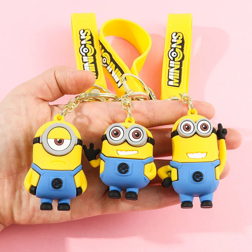 Kawaii Minions Keychain Pendant Creative Cartoon Bag Decoration Gift