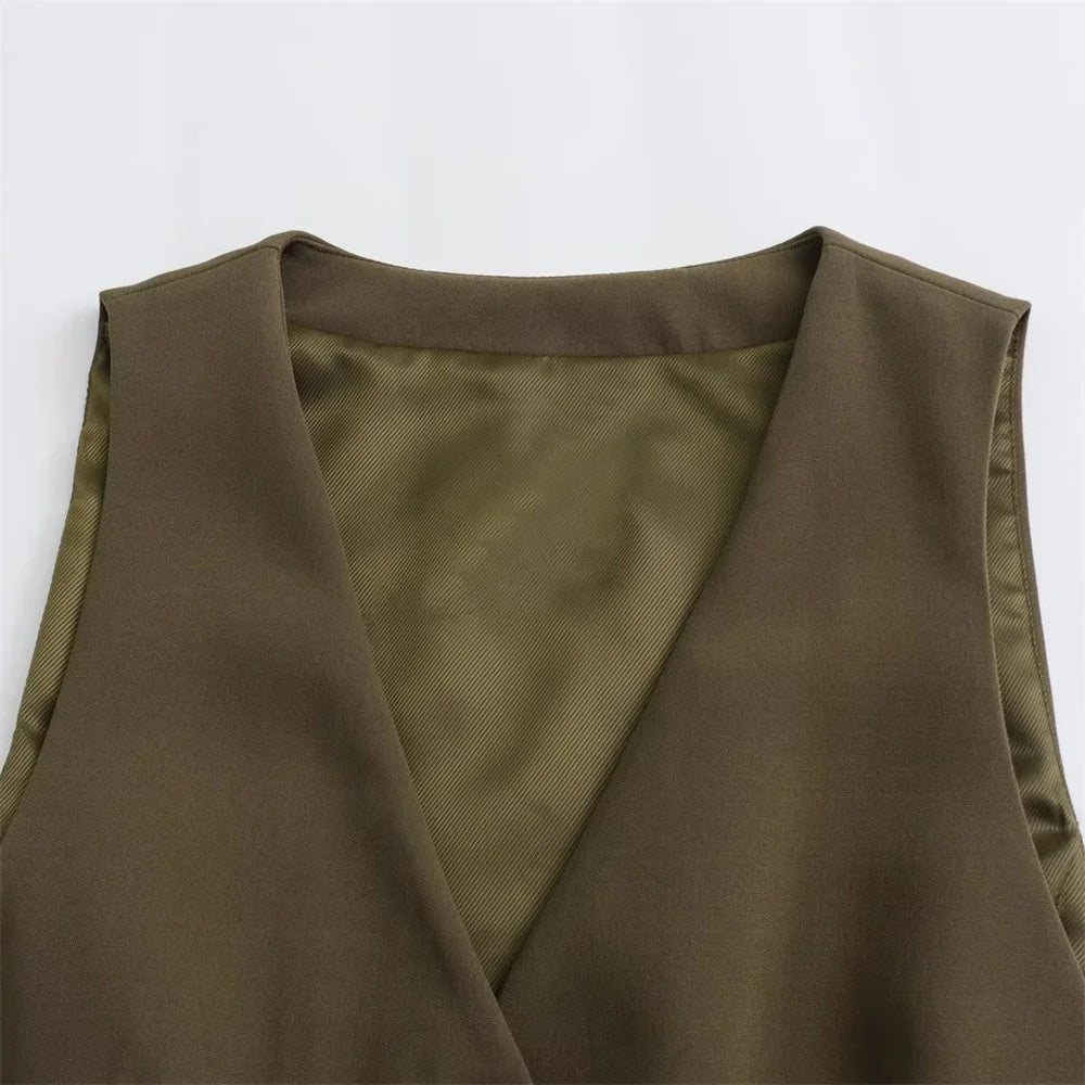 Women's Slim Fit Short Tank Top and Wide Leg Pants Set for Effortless Style and Comfort