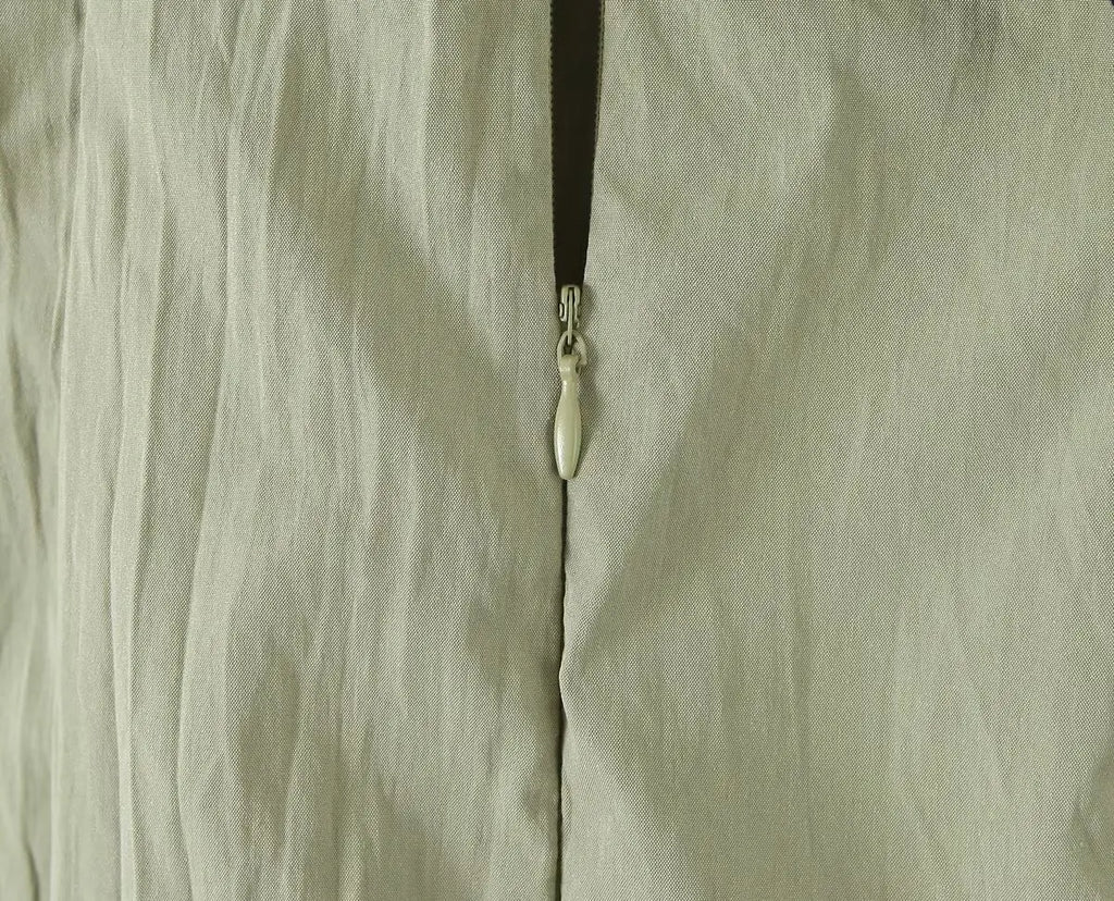 Hollow Out Spaghetti Strap Midi Dress High Waist A Line