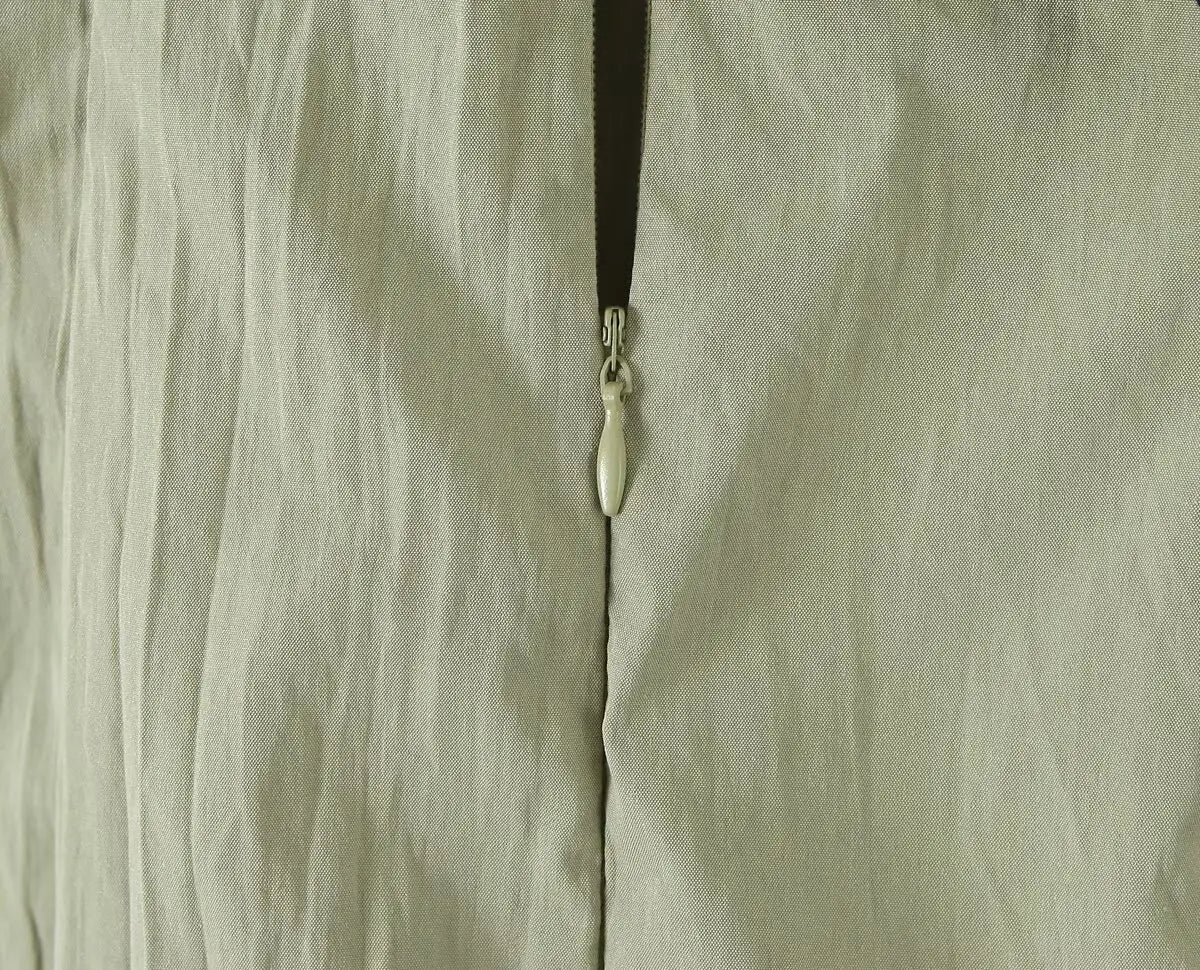 Hollow Out Spaghetti Strap Midi Dress High Waist A Line