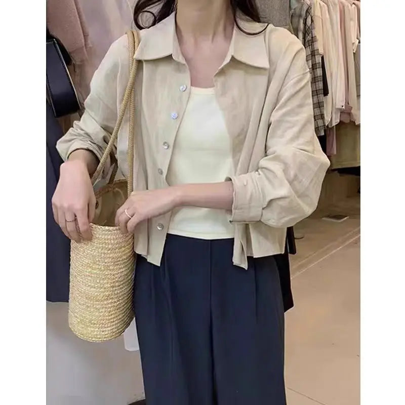 Lightweight Summer Women's Sun Protection Long Sleeve Shirt Solid Color Breathable Beach Holiday Top Sunproof UV Shield Clothing