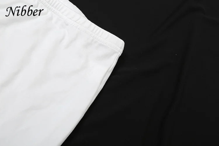 Elegant Two-Piece Women's Tracksuit Set with Skew Collar Ribbon Tank Top and Stretch Skinny Leggings Casual Matching Outfit