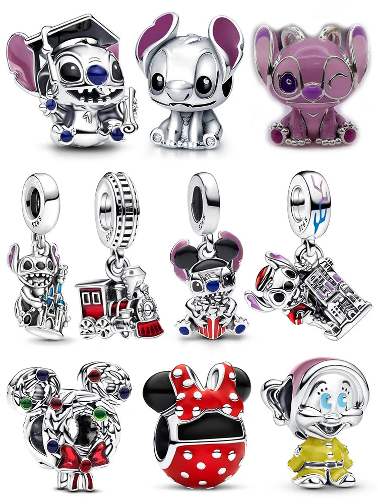 Stitch Shape Pendant Charm Beads for Bracelets and Necklaces, Luxury DIY Jewelry for Women, Perfect Party and Festival Gifts