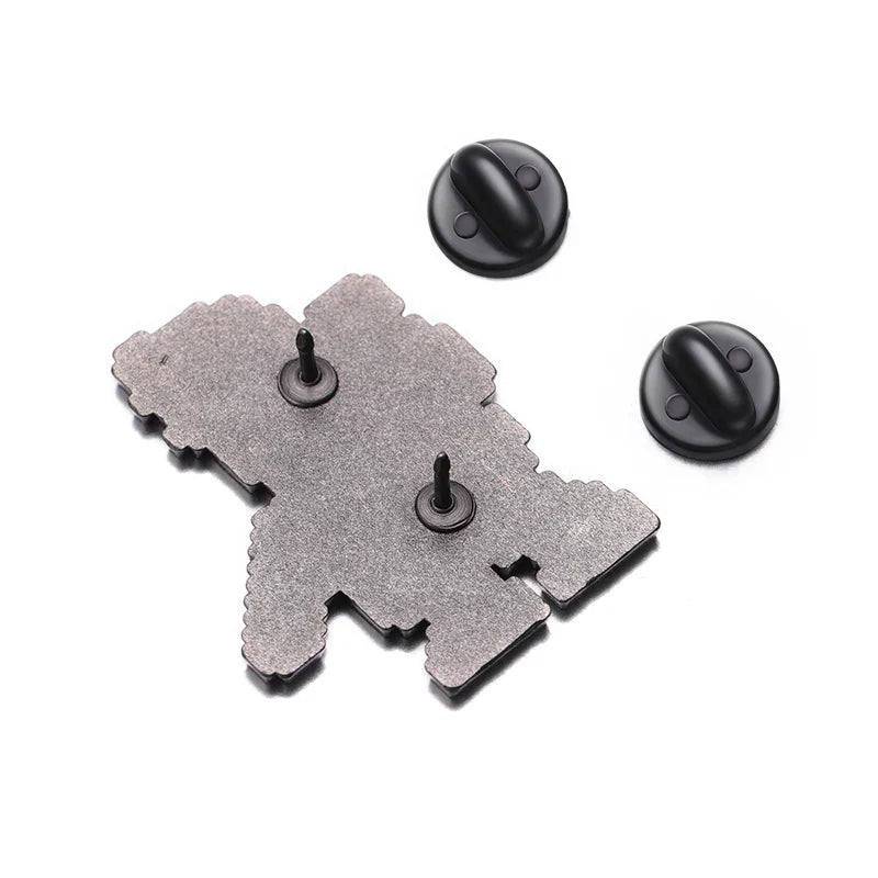 Shooting Game Enamel Pin Cool Brooch for Men Anime Fans Jewelry Accessory