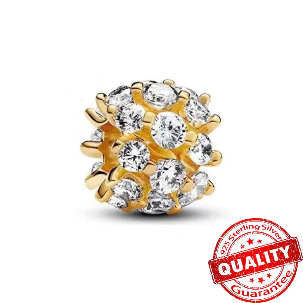 925 Sterling Silver Love Heart Envelope Rose Pendant with Crystal Ball for DIY Bracelet and Necklace Jewelry Gifts